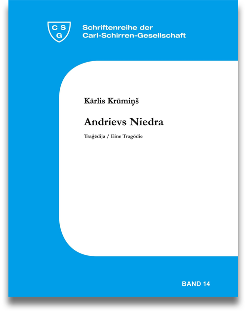 Buchcover: Kārlis Krūmiņš: Andrievs Niedra. Tragedija - Eine Tragödie Buchcover: Kārlis Krūmiņš: Andrievs Niedra. Tragedija - Eine Tragödie