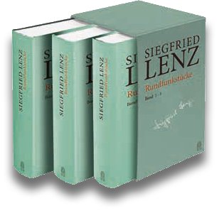 Schuber: Siegfried Lenz: Rundfunkstücke (Hamburger Ausgabe, Bd. 23–25)