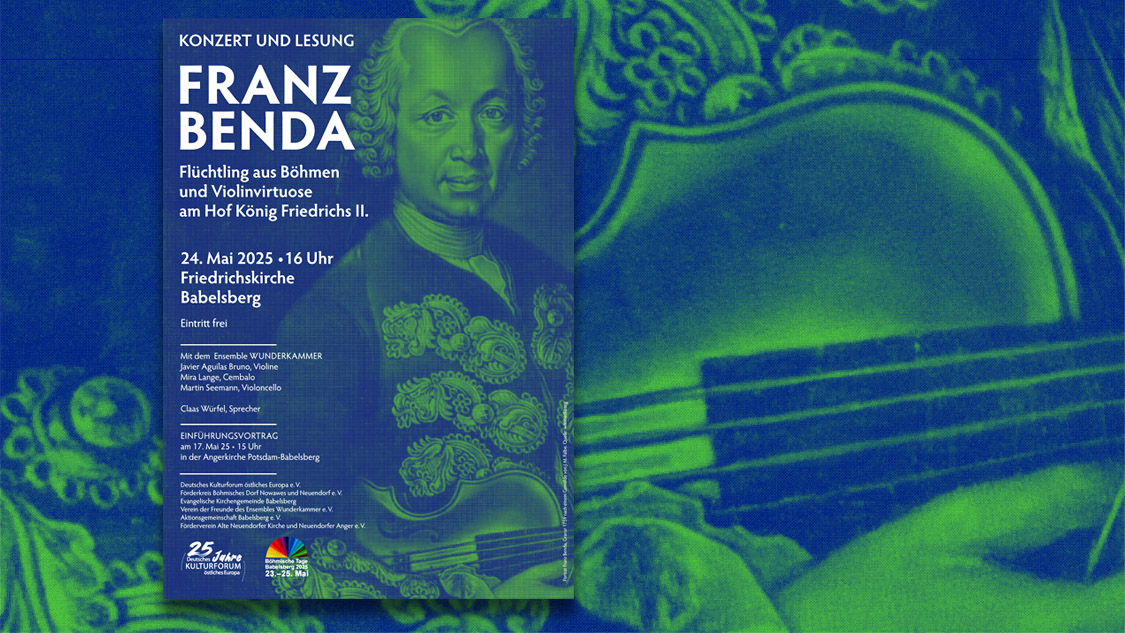 Franz Benda – Flüchtling aus Böhmen und Violinvirtuose am Hof König Friedrichs II. Platzhalterdarstellung für ausgewählte Veranstaltungen