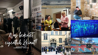 Schulprojekt Schönberg-Stettin: Collage mit Fotos von Exkursionen nach Stettin/Szczecin