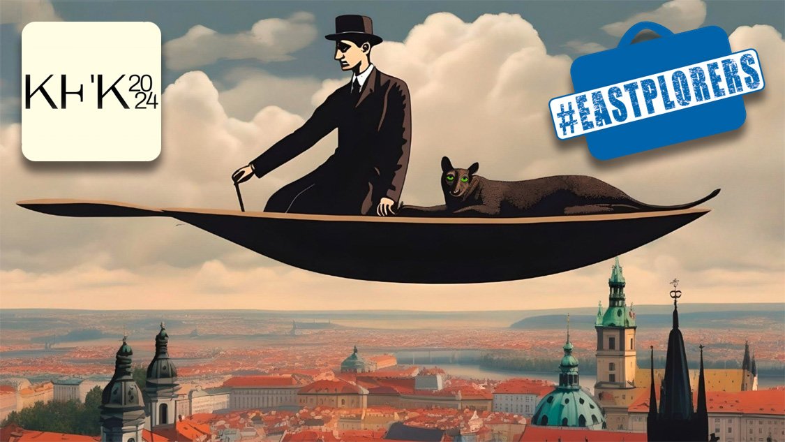 KI-Fantasie zum Thema »Kafka und Prag«, Nachbearbeitung: © Deutsches Kulturforum östliches Europa