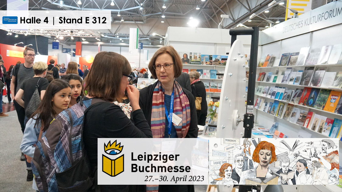 Das Deutsche Kulturforum östliches Europa und seine Partnerinstitutionen auf der Leipziger Buchmesse 2023 Platzhalterdarstellung für ausgewählte Veranstaltungen