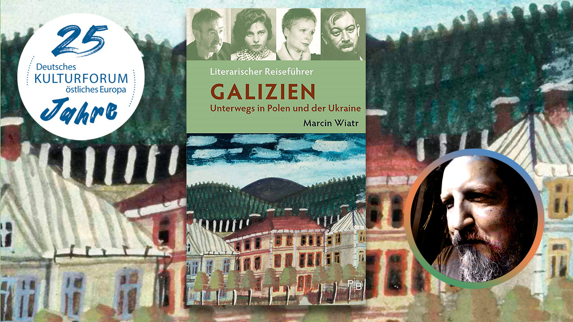Cover und Ausschnitt im Hintergrund: Landschaft bei Krynica, Gemälde von Nikifor (1895–1968) | Portrait Marcin Wiatr. Öl, Aquarell, Gouache auf Karton, Ausschnitt © akg-images/Mondadori Portfolio/2004/MondadoriPortfolio | Foto: privat