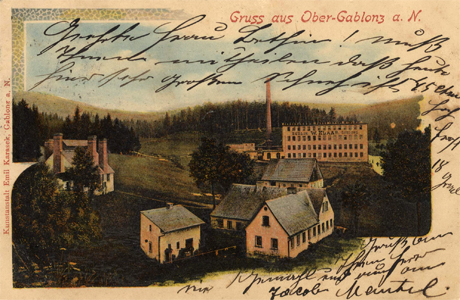 Gablonz. Historische Postkarte von 1900 aus dem Verlag Emil Karasek 460