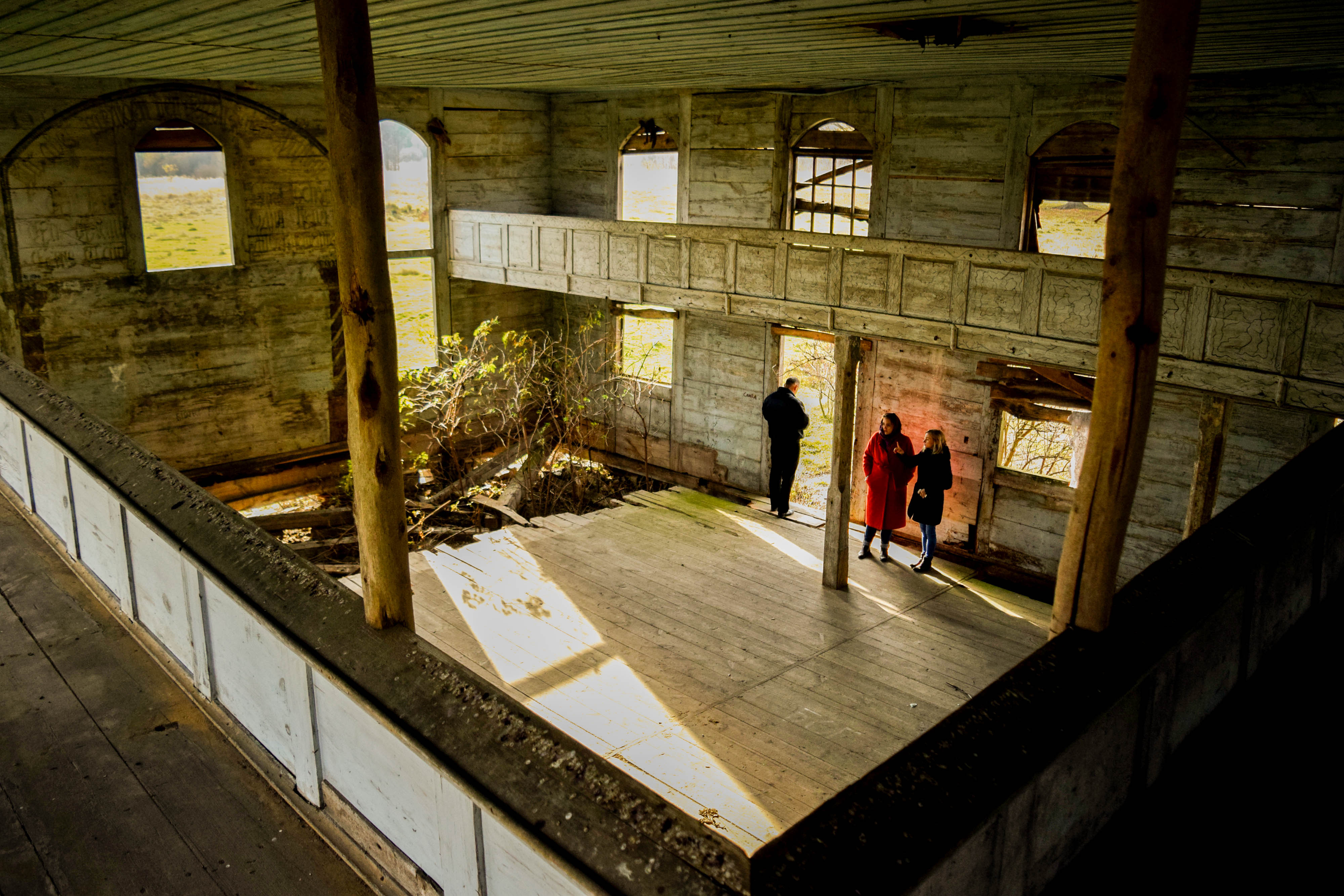 Auf einem verlassenen Feld in Sorotschen steht diese Ruine einer ehemaligen deutschen Baptistenkirche. © Roman Boichuk