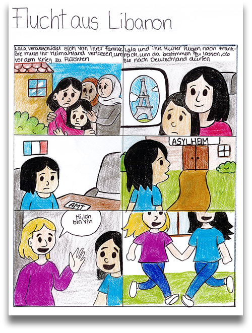 Comic-Workshop Chemnitz 2025: Flucht aus Libanon