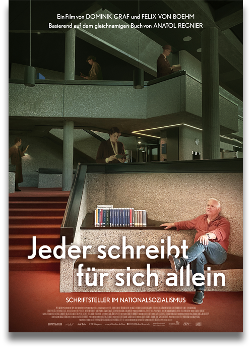 Filmplakat: Jeder schreibt für sich allein, D 2023 Filmplakat: Jeder schreibt für sich allein, D 2023