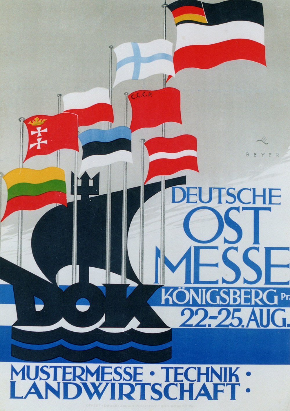Plakat zur deutschen Ostmesse von 1926 (Ausschnitt). © Ostpreußisches Landesmuseum Lüneburg Plakat zur deutschen Ostmesse von 1926 (Ausschnitt). © Ostpreußisches Landesmuseum Lüneburg