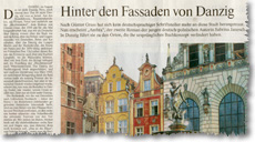 Frankfurter Allgemeine Zeitung • 16.08.2012 Frankfurter Allgemeine Zeitung, 16.08.2012: Hinter den Faqssaden von Danzig