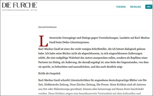 Screenshot: Die Furche, 07.12.2006, Die Schönheit der kleinen Unterschiede (Ausschnitt) Screenshot: Die Furche, 07.12.2006, Die Schönheit der kleinen Unterschiede (Ausschnitt)