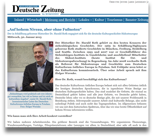 Screenshot: Allgemeine Deutsche Zeitung, 30.01.2013: »Auf hohem Niveau, aber ohne Fußnoten« Screenshot: Allgemeine Deutsche Zeitung, 30.01.2013: »Auf hohem Niveau, aber ohne Fußnoten«
