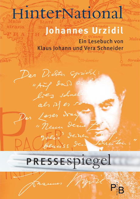 Pressespiegel: HinterNational. Johannes Urzidil (Ausschnitt)