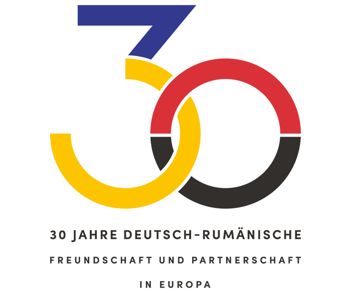 Logo: 30 Jahre Deutsch-rumänische Freundschaft und Partnerschaft in Europa Logo: 30 Jahre Deutsch-rumänische Freundschaft und Partnerschaft in Europa